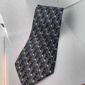 Giorgio Bissoni Mens Silk Tie Formal Office Preppy Academia